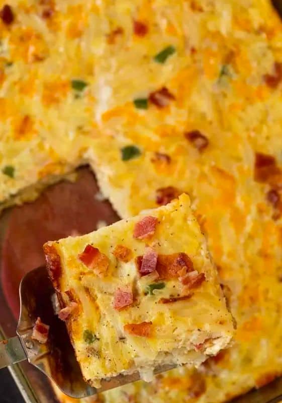 Bacon Egg and Cheese Breakfast Casserole.