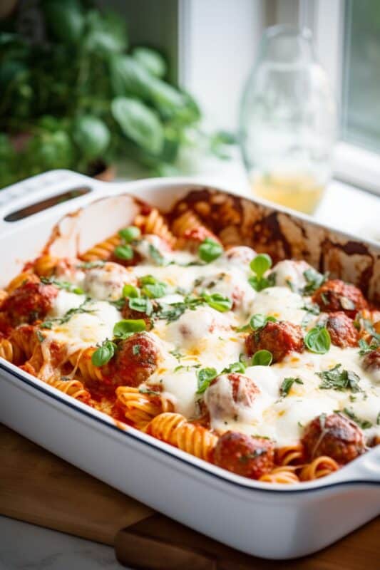 Dump And Bake Meatball Casserole - Becentsational