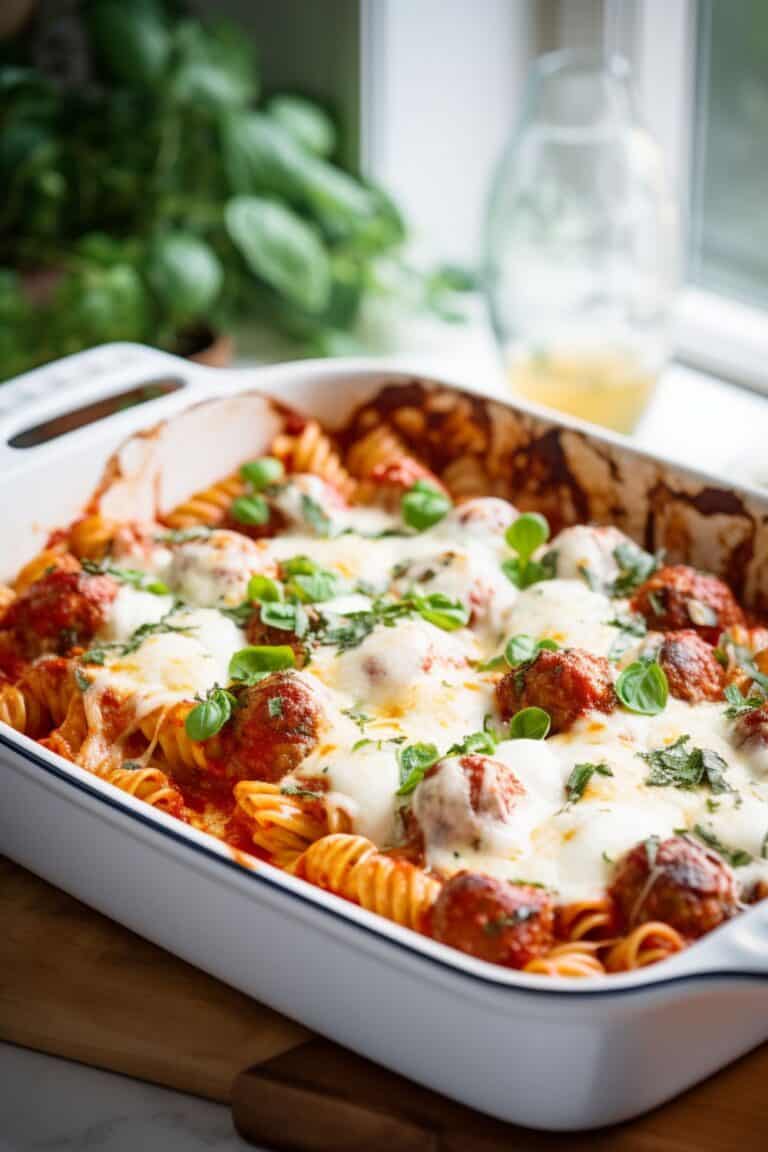 Dump and Bake Meatball Casserole - BeCentsational