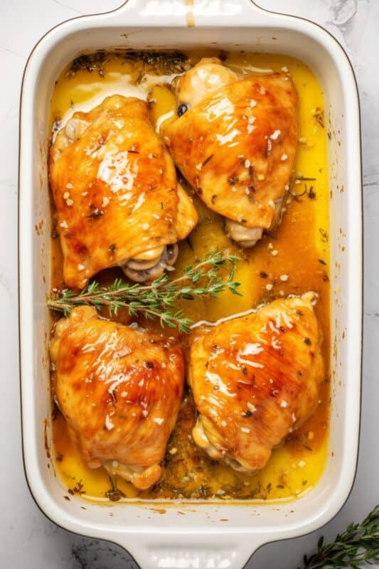 Baked Chicken Breast in Garlic Butter Sauce - BeCentsational