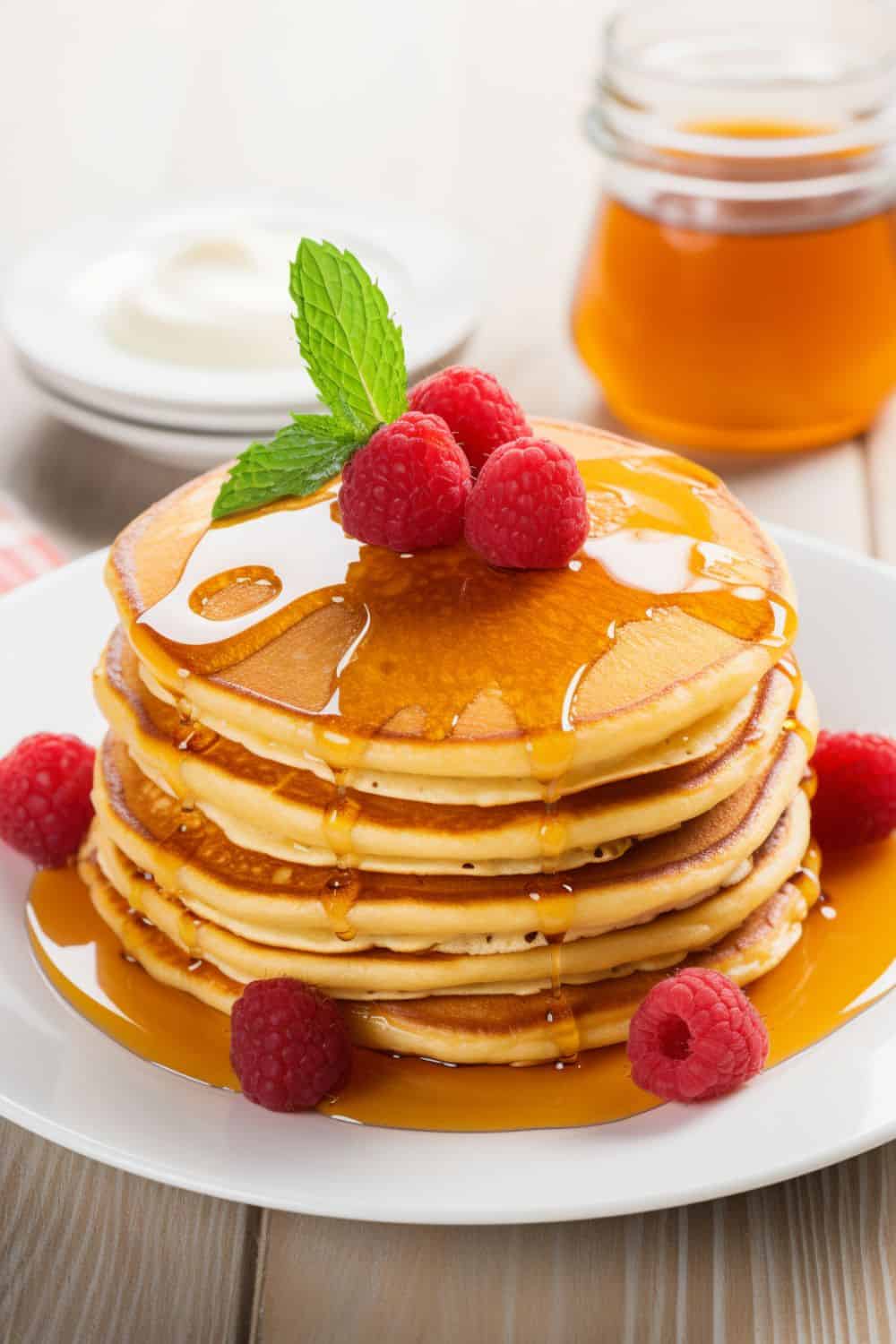 Beautiful Raspberry Pancakes Raspberry Pancakes - BeCentsational