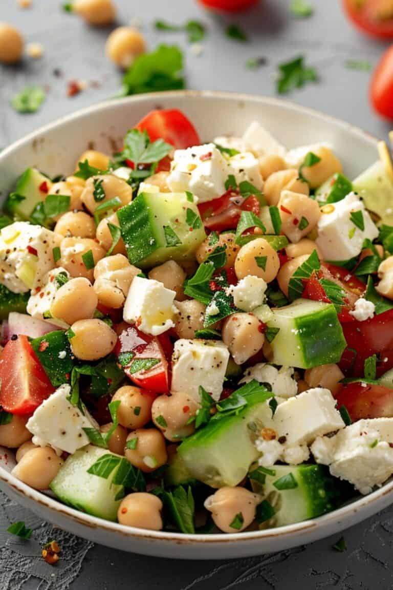 Greek Chickpea Salad BeCentsational