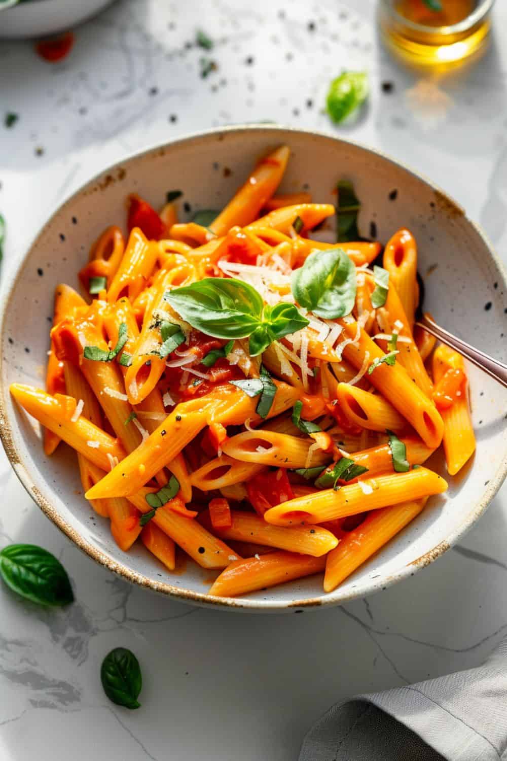 Roasted Red Pepper Pasta - BeCentsational