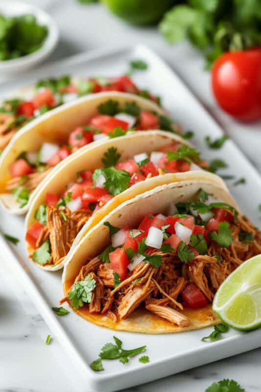 Shredded Chicken Tacos - BeCentsational