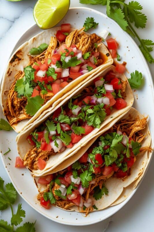 Shredded Chicken Tacos - BeCentsational