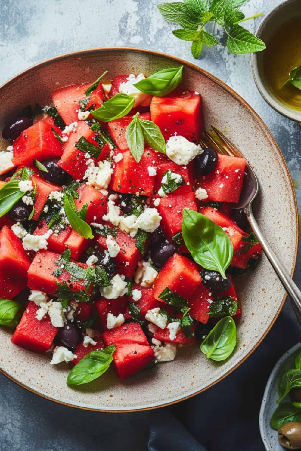 Watermelon Salad with Feta - BeCentsational