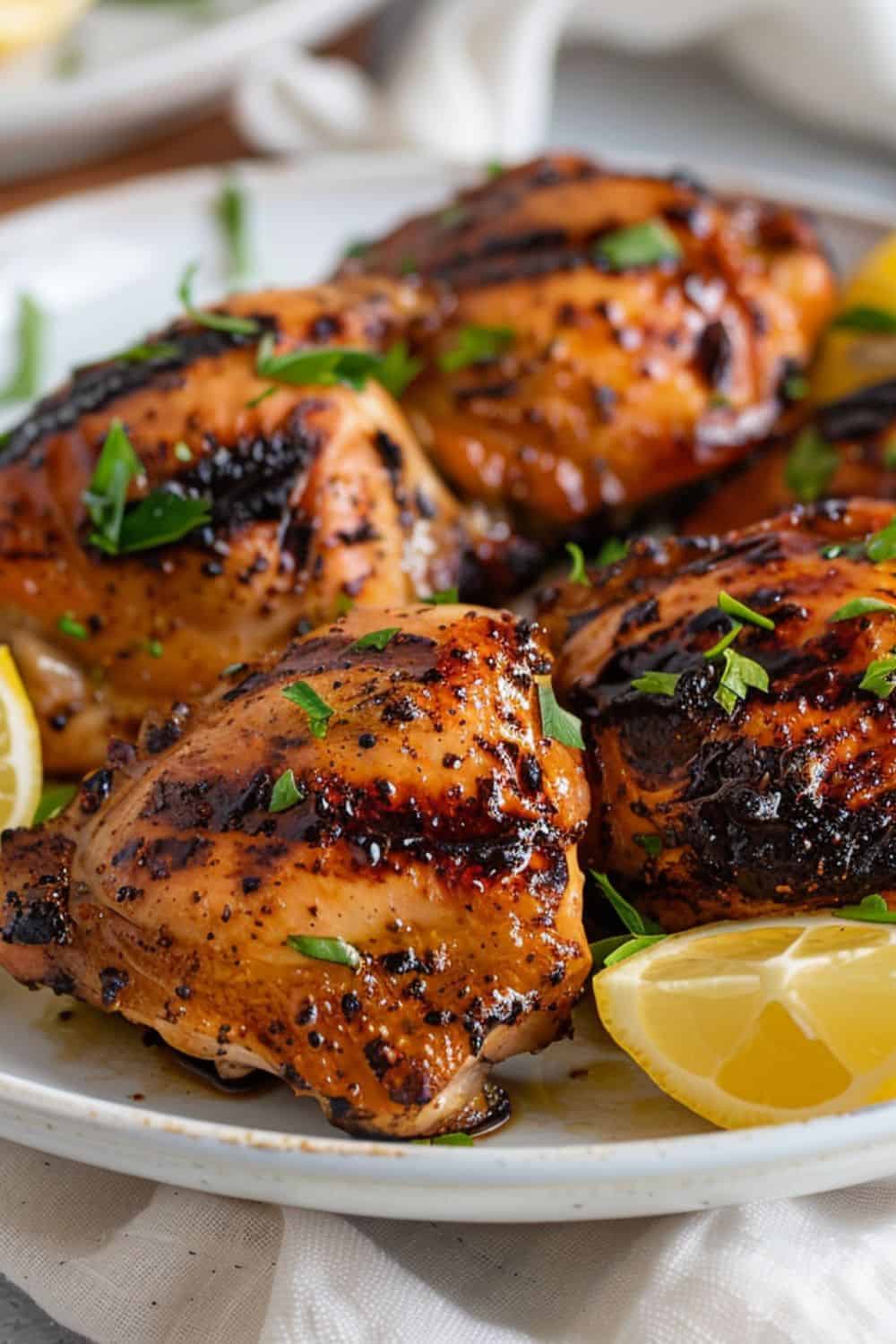 Grilled Chicken Thighs - BeCentsational