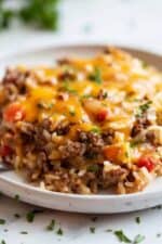 Ground Beef and Rice Skillet Dinner - BeCentsational