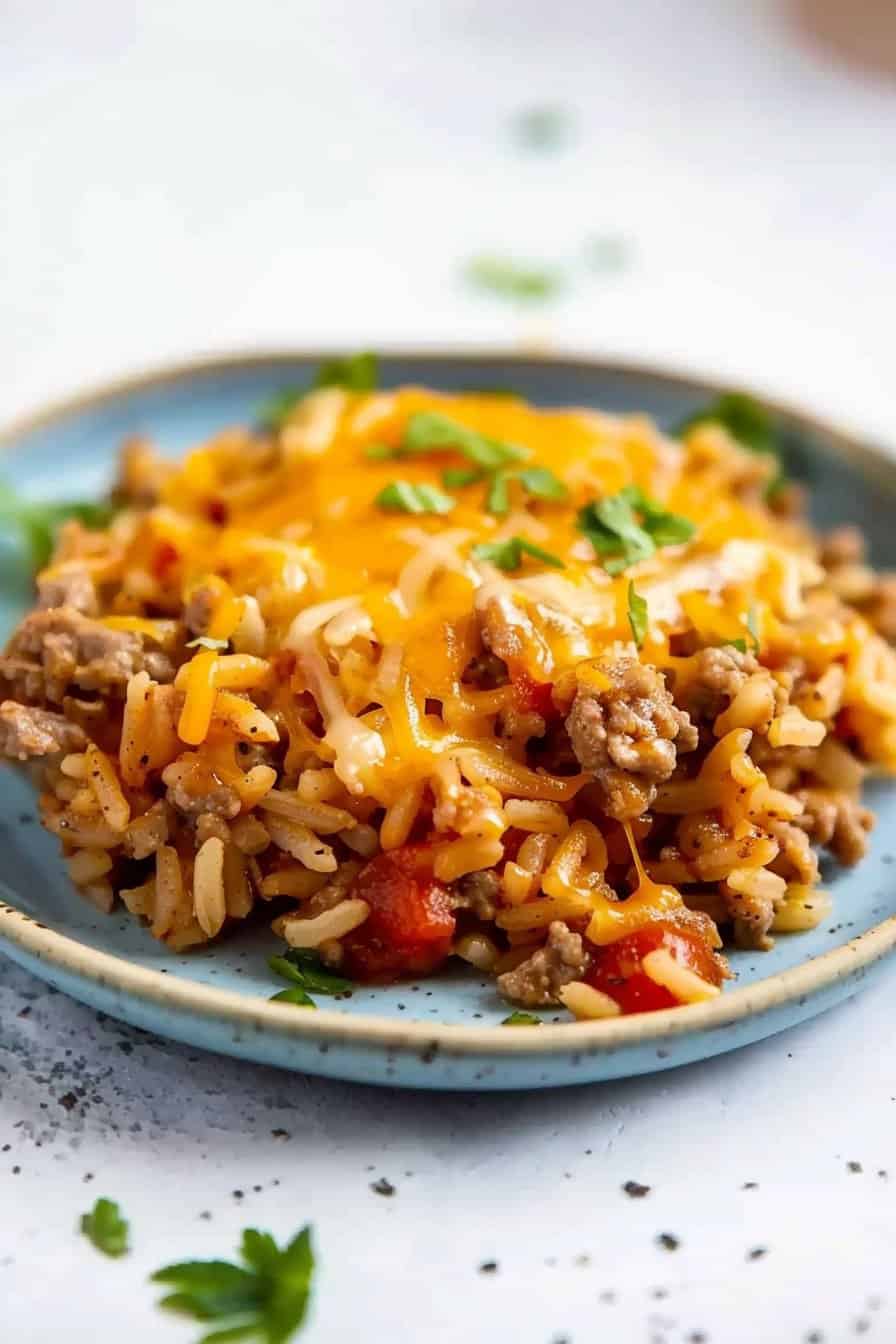 Ground Sausage and Rice Skillet - BeCentsational