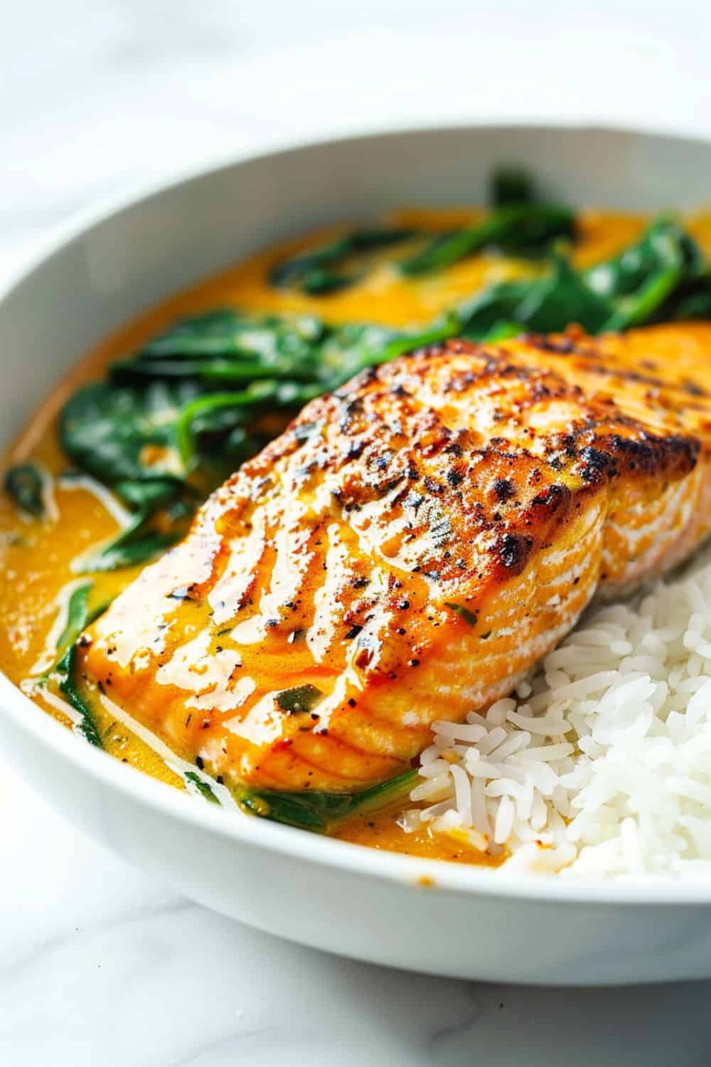 Salmon Coconut Curry - BeCentsational